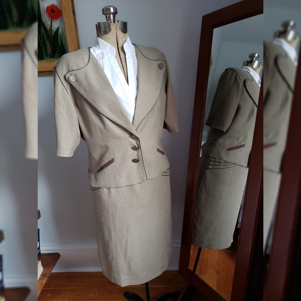 Vintage linen suit